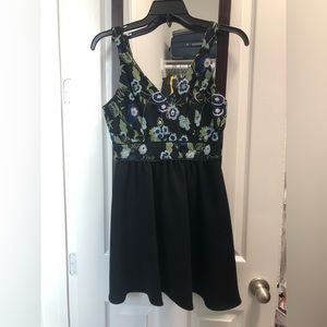 BCBGeneration black and blue floral dress
